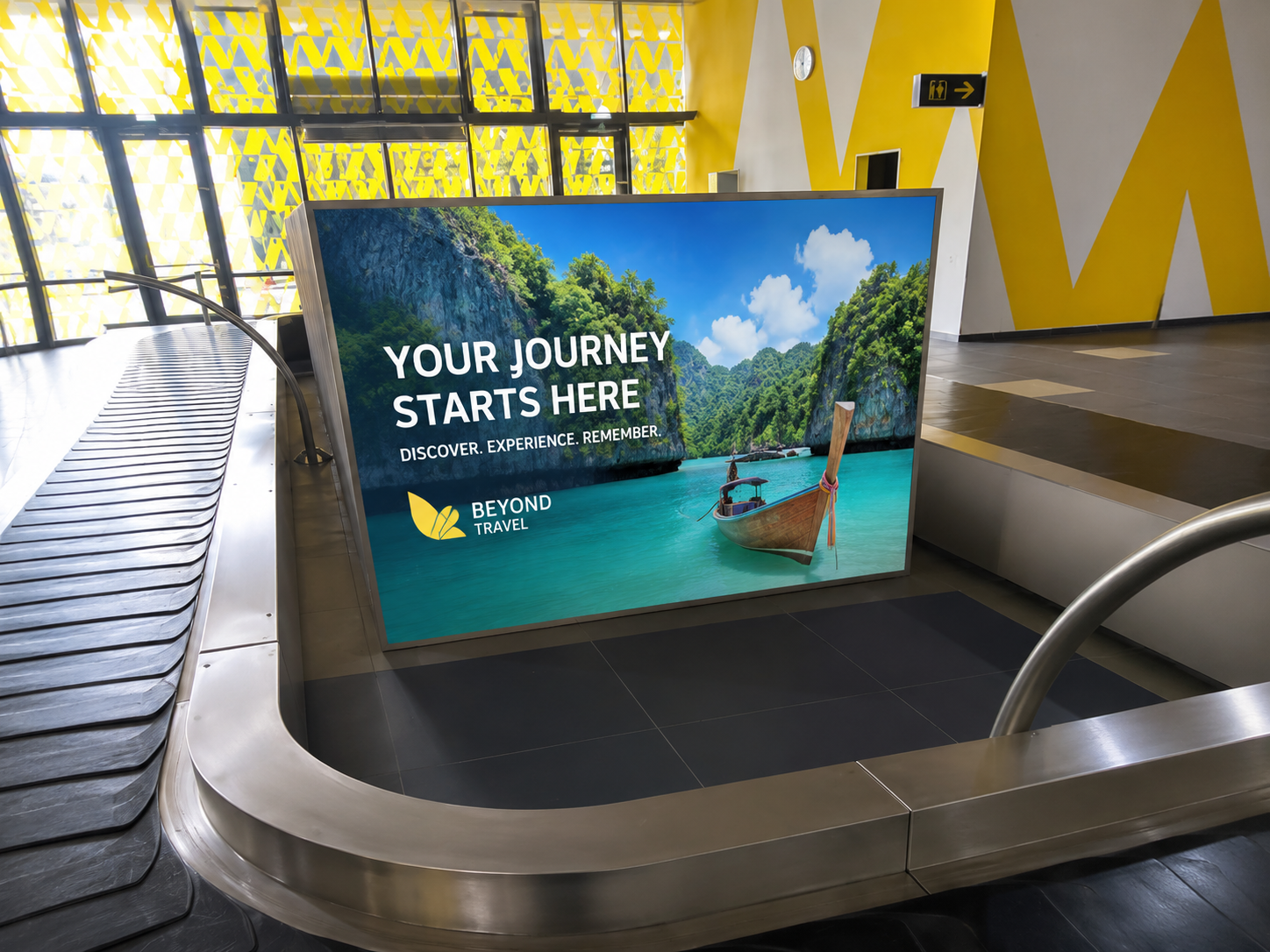 Baggage claim advertising media