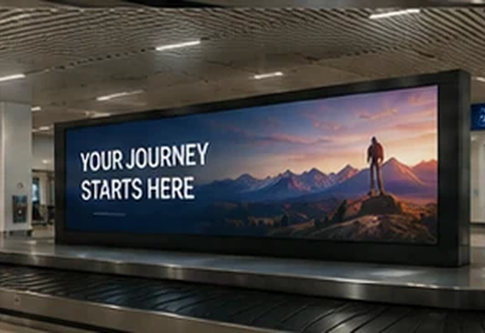 Second baggage claim advertising position